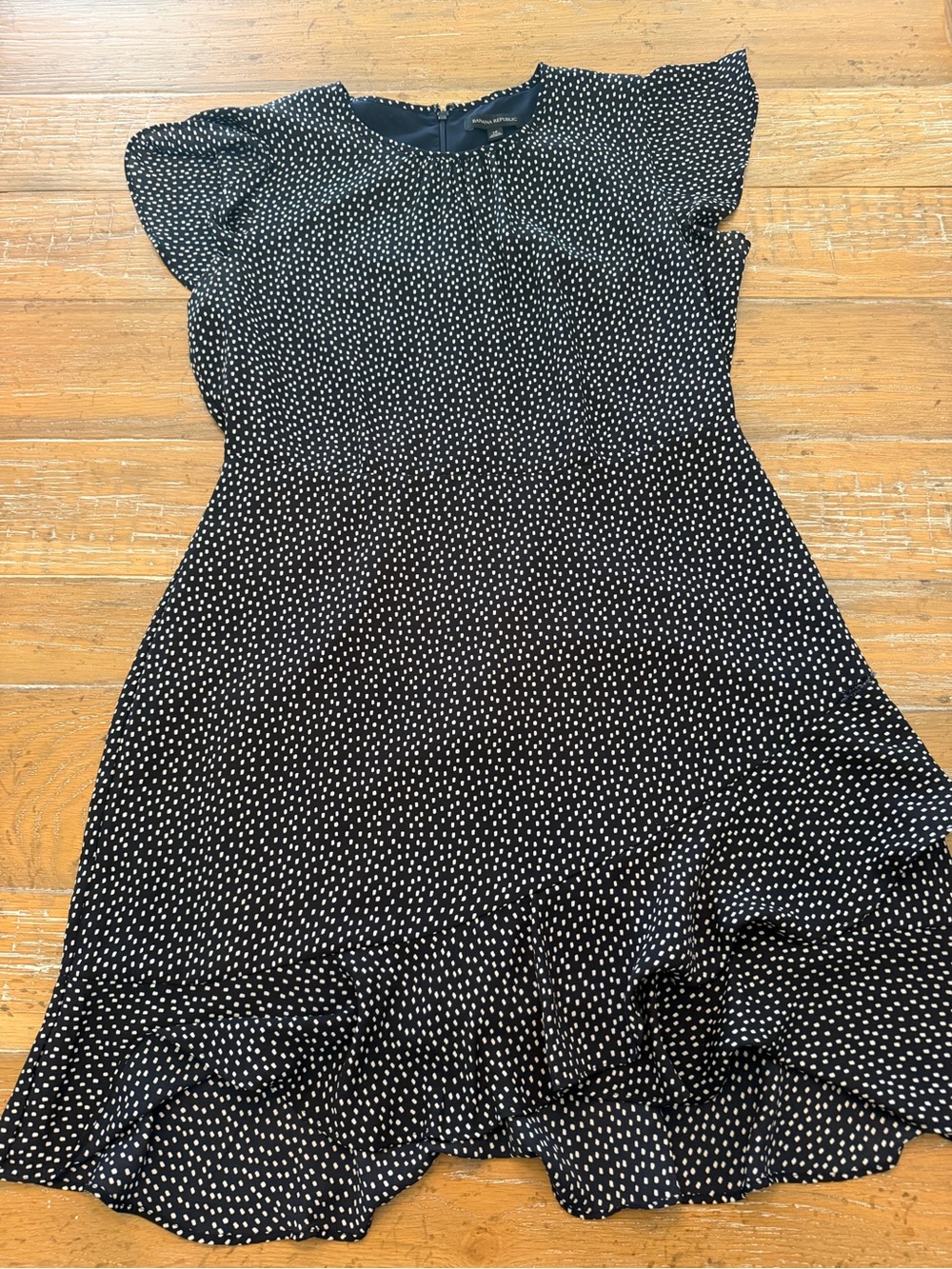 Banana Republic Black & White Polka Dot Mini Dress